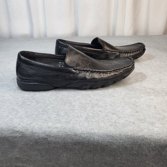 * Winston Comfortable Square Toe Black Loafers Men's Size's - Picture 4 of 9